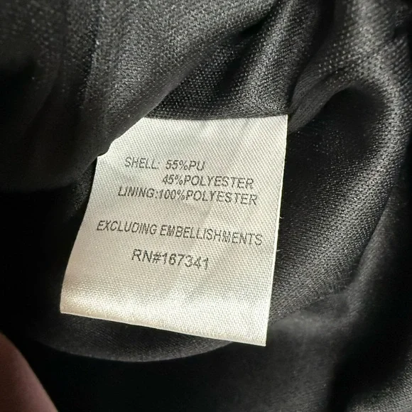 Black Mini Skirt with Bedazzled Accents - Picture 4 of 5